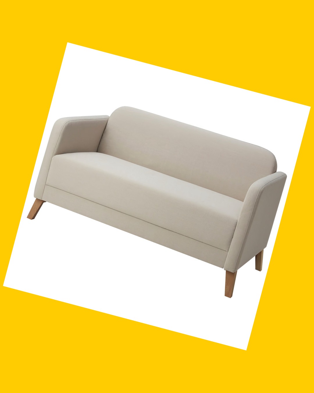 Sofá de 2 cuerpos beige
